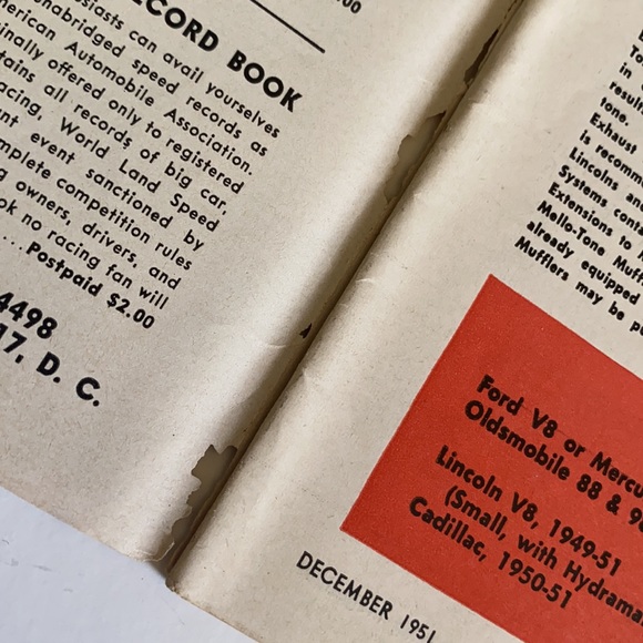 Speed Age Vintage Auto Racing Magazine, December 1951, Vol. 5 No. 8 - Picture 5 of 13